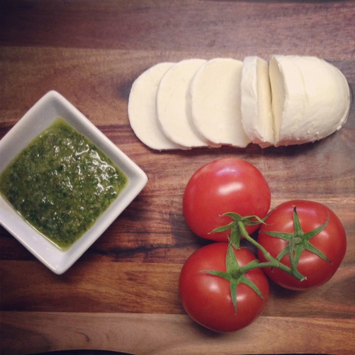 Fancy Grilled Cheese // Tomato Mozzarella Pesto