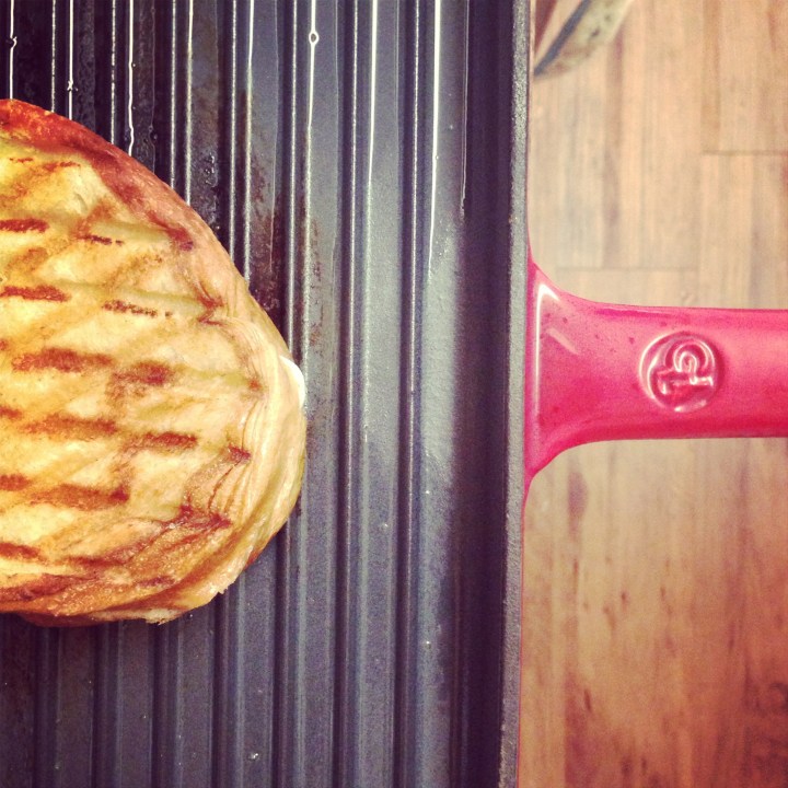 Fancy Grilled Cheese // Tomato Mozzarella Pesto