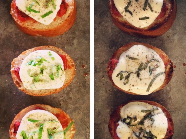 Bruschetta with Fresh Mozzarella