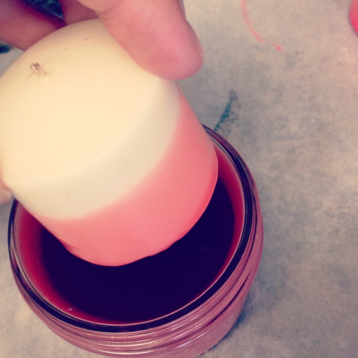 DIY Dip Dyed Ombre Candles