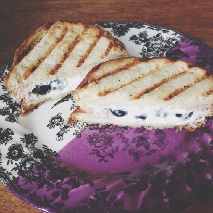 Fancy Grilled Cheese // Blueberry Cream Cheese