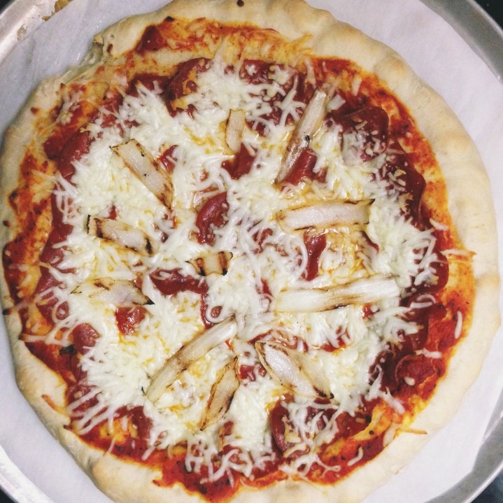 Homemade Stuffed Crust Pizza