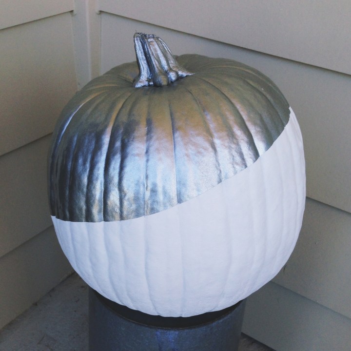 Modern Paint Dipped Pumpkin