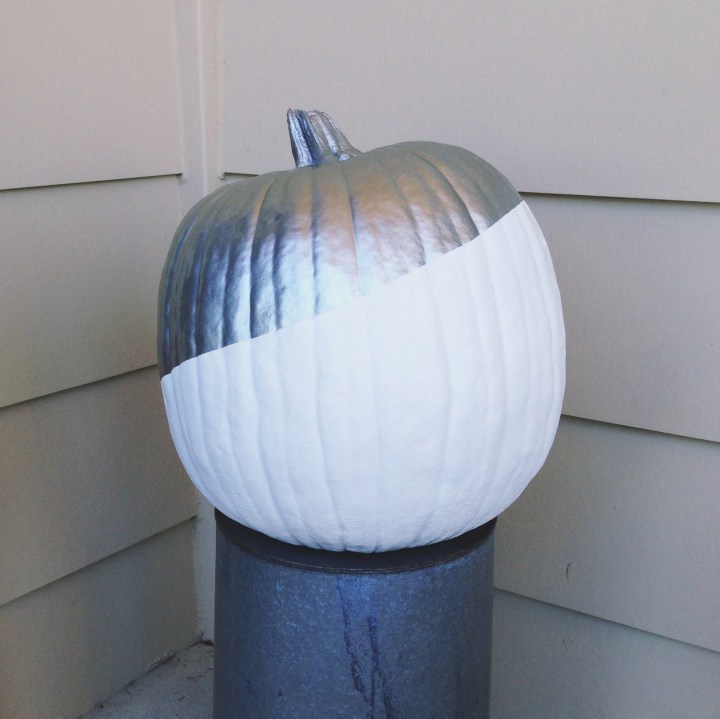 Modern Paint Dipped Pumpkin