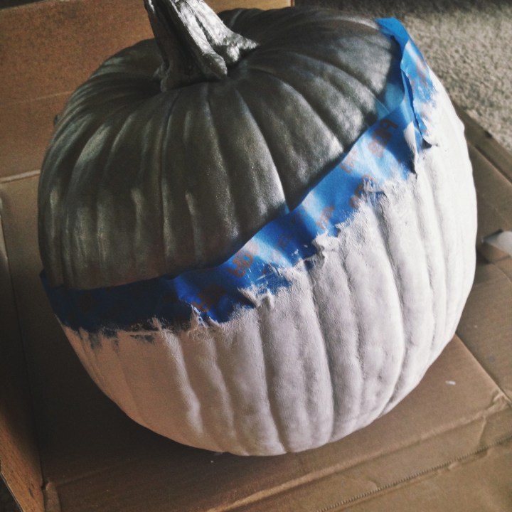 Modern Paint Dipped Pumpkin