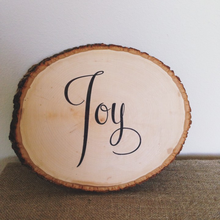 Wood Slice Ink Transfer Art DIY