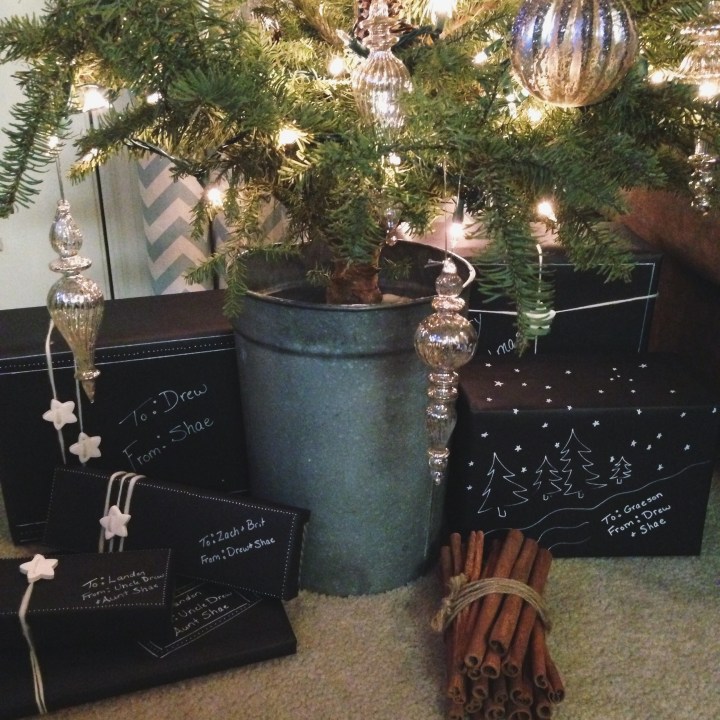 DIY Chalkboard Wrapping Paper