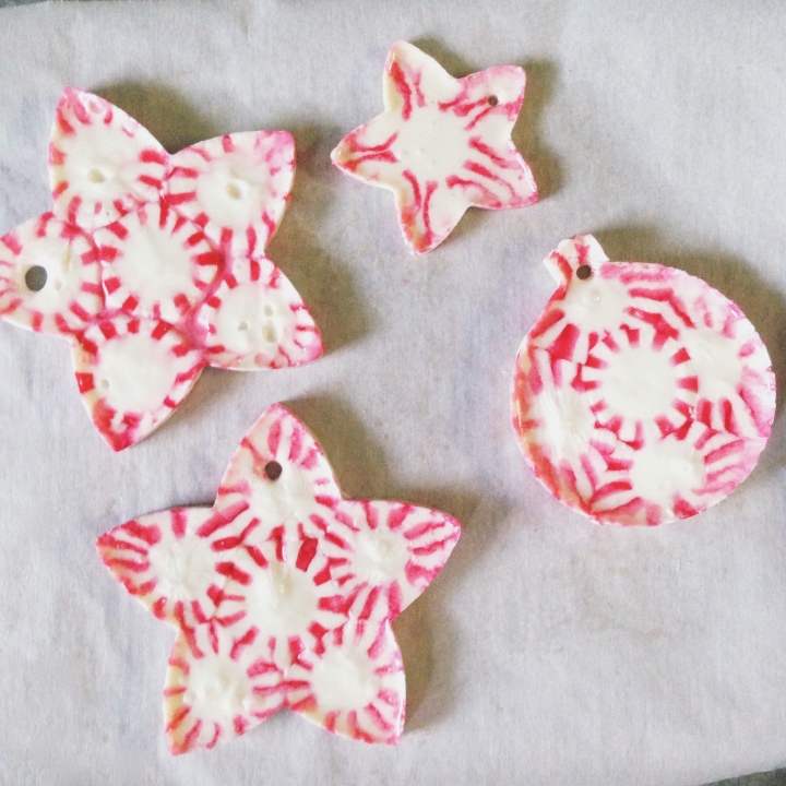 Peppermint Candy Christmas Ornaments