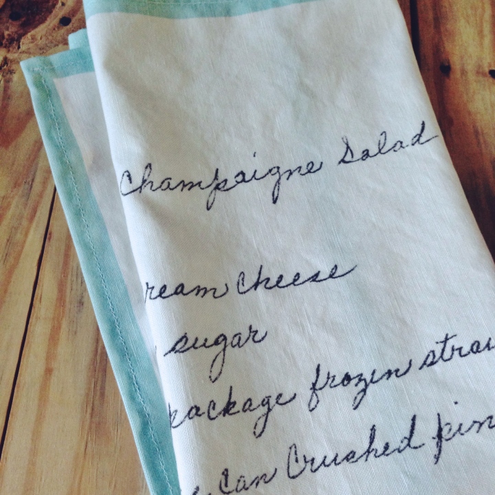 DIY Vintage Recipe Tea Towels