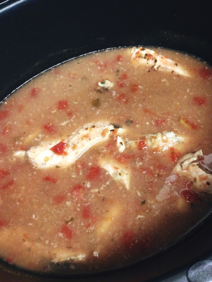 Slow Cooker Creamy Chicken Enchilada Soup