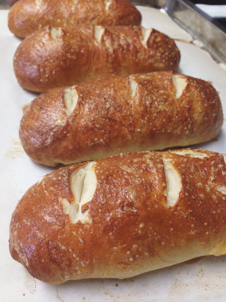 Easy Pretzel Hot Dog Buns