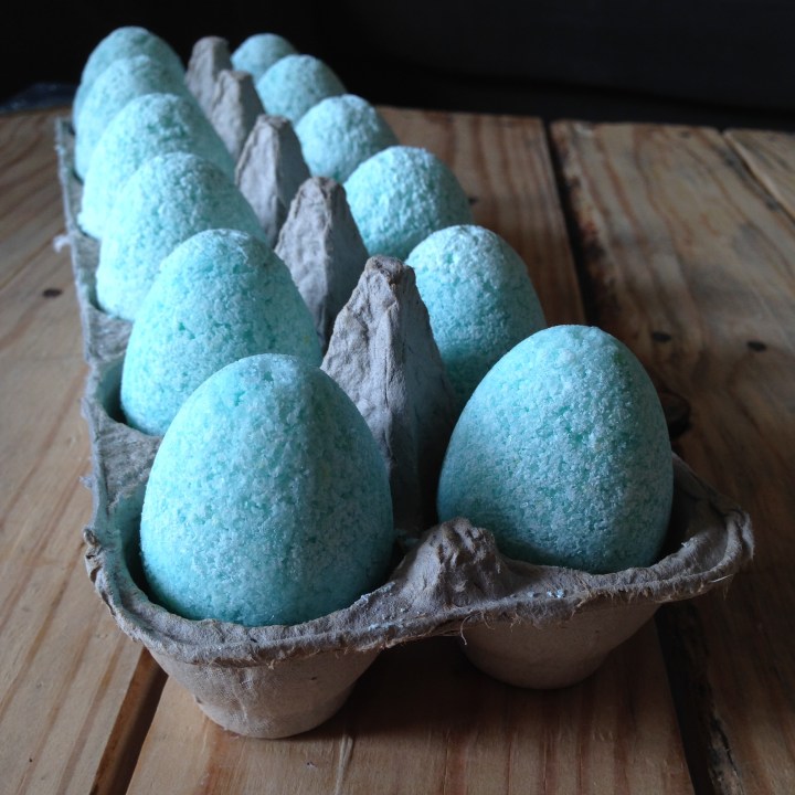 DIY Egg Bath Bombs