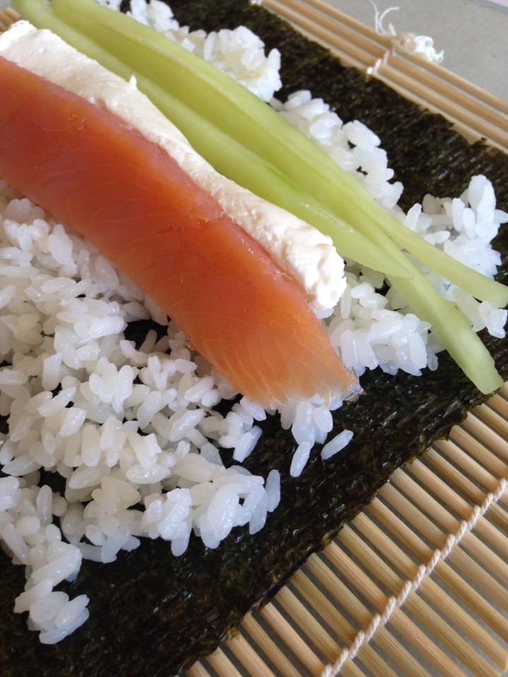 Smoked Salmon Philadelphia Rolls | a beginners guide to making sushi