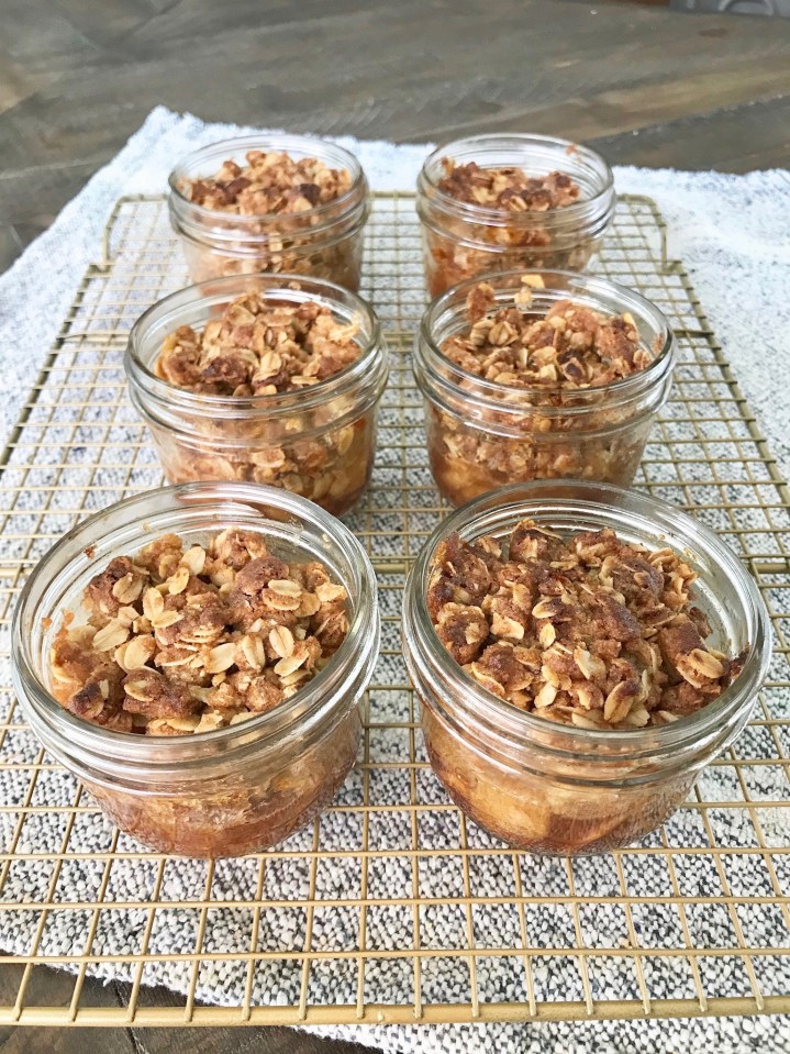 Mini Mason Jar Apple Crumbles (GF + DF) 3